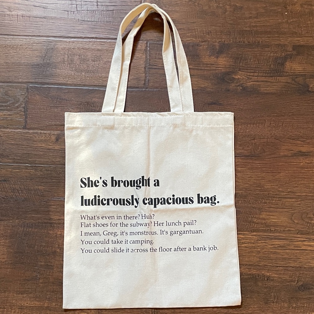 Succession Canvas Tote Bag- Tom quote